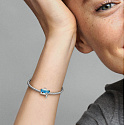 Charm Sterling silver 925 Cruise ship mooring bead on travel bracelet