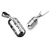 Commemorative urn pendant, Om Man iMantra Buddhist waterproof, stainless steel 28 x 13 mm + chain