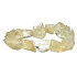 Citrine elastic bracelet made from raw natural stone, approximately 4 cm / 17 cm, stone of abundance, success