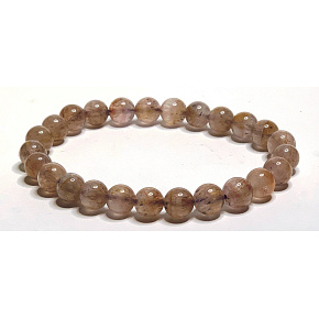 Auralite 23 natur bracelet elastic natural stone, ball 11 - 12 mm / 16 - 17 cm, one of the most powerful stones on the paneta