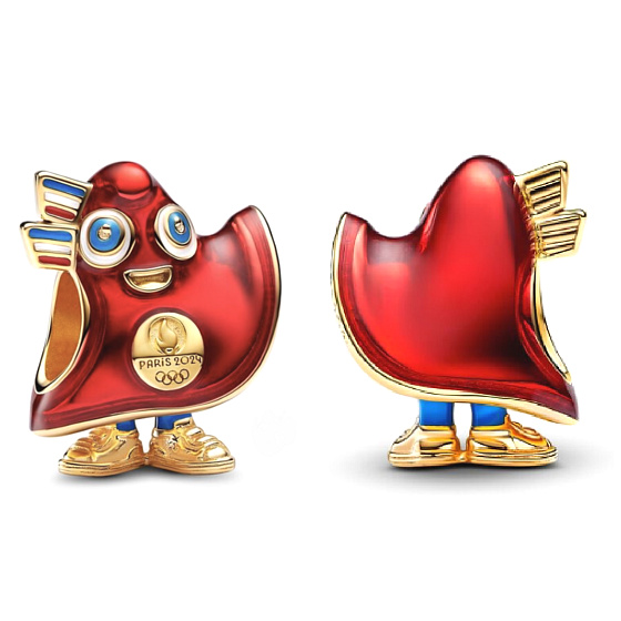 přívěsek Francie, Paříž 2v1 2024 Olympiáda Maskot ze stříbra