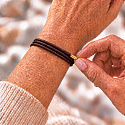 The Power of Colors Magnetic Bracelet Variation – Brown | One piece of jewelry, many forms | 51 cm
