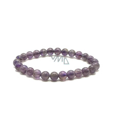 Amethyst bracelet elastic natural stone, ball 8 mm / 16 - 17 cm, stone of kings and bishops Amethyst bracelet elastic natural stone, ball 8 mm / 16 - 17 cm, stone of kings and bishops