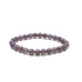 Amethyst bracelet elastic natural stone, ball 8 mm / 16 - 17 cm, stone of kings and bishops