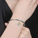 Sterling silver 925 Religious Spells Proverbs 4:23, 2in1 pendant for bracelet