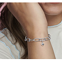 Charm Sterling silver 925 My Happy Smiley - Mini Medallion, bracelet pendant symbol