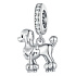 Charm Sterling Silver 925 Dog - Poodle, Animal Bracelet Pendant