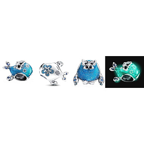 Charm Sterling silver 925 King of Glory mythical animal Zhuangzhou Kundie Dream, bead on bracelet animal Charm Sterling silver 925 King of Glory mythical animal Zhuangzhou Kundie Dream, bead on bracelet animal