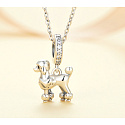 Charm Sterling Silver 925 Dog - Poodle, Animal Bracelet Pendant