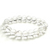 Azeztulite crystal bracelet elastic natural stone, bead 10 - 10,8 mm / 16 - 17 cm, high frequency energy