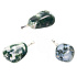 Agate tree Trommel pendant natural stone, 2,2-3 cm, 1 piece