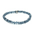 Sapphire facet bracelet elastic natural stone, ball 4 mm / 16 - 17 cm, stone of wisdom, truth and intuition