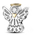 Sterling silver 925 Angel, bead on bracelet symbol