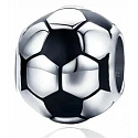 Charm Sterling silver 925 Football, bead on bracelet sport