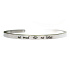 Stainless steel bracelet silver with engraving No mud, no lotus, open cuff, 4 mm