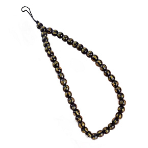 Korálek buddhistický s královskou mantrou přívěšek na mobil 8 mm, obvod 26,5 cm