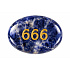 Wish Stone 999 made of natural sodalite 35 × 45 mm – completion, wisdom, and a new beginning