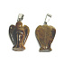 Tiger Eye Angel guardian pendant natural stone hand cut 2 - 2,2 cm, stone of the sun and earth, brings luck and wealth