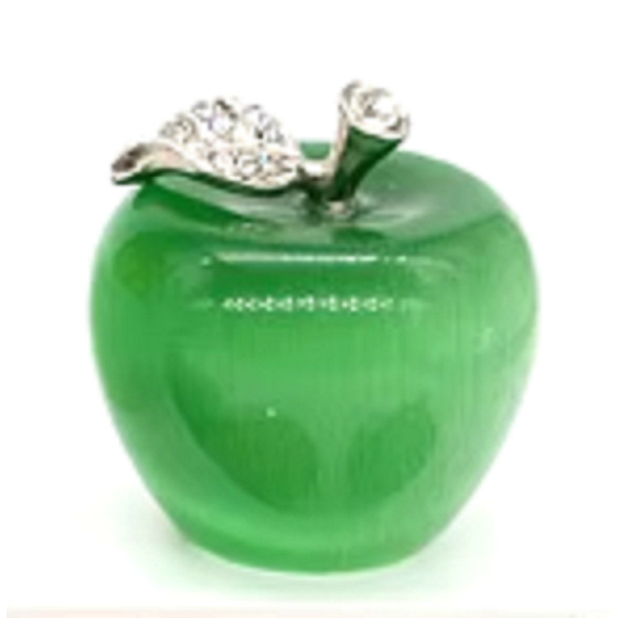 Chalcedony, Cat's Eye, Apple of Knowledge natural stone 3.3 cm, stone of love and joy