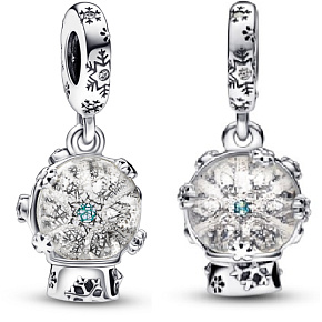 Charm Sterling silver 925 Snowflake snowflake bracelet pendant Christmas Charm Sterling silver 925 Snowflake snowflake bracelet pendant Christmas