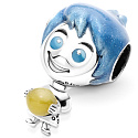 Charm Sterling silver 925 Disney Pixar Joy glow in the dark Memory Orb, bead on bracelet movie