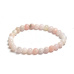 Opal pink bracelet elastic natural stone, ball 6 mm / 16-17 cm, stone of queen, attraction, female intuition and beauty