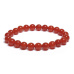 Carnelian bracelet elastic natural stone, ball 8 mm / 16-17 cm, Teach us here and now