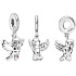 Sterling silver 925 Harry Potter - Hedwig the Owl with letter, pendant for bracelet