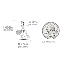 Sterling silver 925 I love my dog, 3in1 pet bracelet pendant