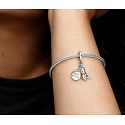 Sterling Silver 925 Disney Winnie the Pooh - Birthday Winnie the Pooh, 2in1 Birthday Pendant Bracelet