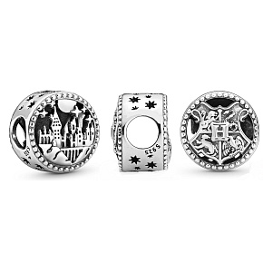 Sterling silver 925 Harry Potter - Hogwarts School of Witchcraft and Wizardry, bracelet bead