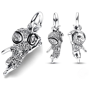 Charm Sterling silver 925 Marvel Spiderman, bracelet pendant