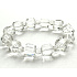 Azeztulite facet bracelet elastic natural stone 11 - 12 mm / 16 - 17 cm, high frequency energy