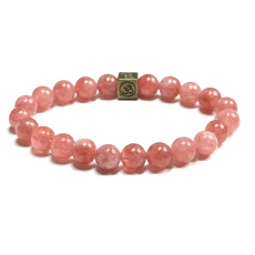 Rose Quartz / Strawberry Quartz Elastic Bracelet Natural Stone, 10 mm Bead / 16 - 17 cm, AAA Quality, the Most Perfect Healer Rose Quartz / Strawberry Quartz Elastic Bracelet Natural Stone, 10 mm Bead / 16 - 17 cm, AAA Quality, the Most Perfect Healer