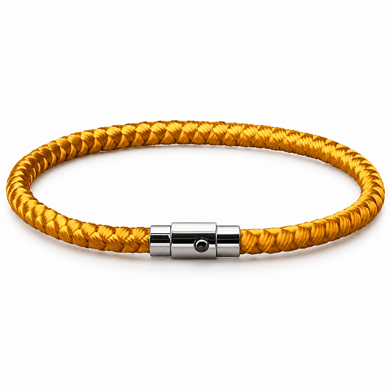 Rope Magnetic Bracelet – yellow 19.5 cm x 4 mm, unisex