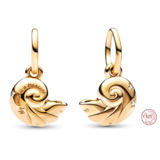 Charm Sterling Silver 925 Disney The Little Mermaid, Enchanted Shell, Sea Bracelet Pendant