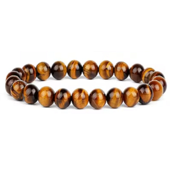 Tiger's Eye – natural stone bracelet 18.5 cm | Protection, courage, self-confidence and luck