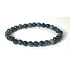 Obsidian blue bracelet elastic natural stone, ball 6 mm / 16-17 cm, rescue stone