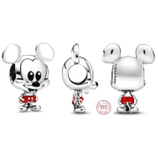 Charm Sterling silver 925 Disney Mickey Mouse, bead for bracelet