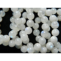 Moonstone bracelet elastic natural stone, bead 8 - 9 mm /16 - 17cm AAA quality, awakens the tender feelings of the sweetheart