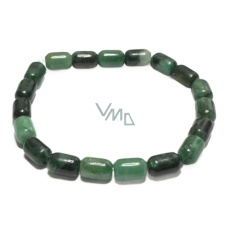 Smaragd náramek elastický přírodní kámen, váleček 6 x 9 mm / 16 - 17 cm, královský kámen Smaragd náramek elastický přírodní kámen, váleček 6 x 9 mm / 16 - 17 cm, královský kámen