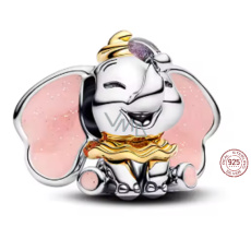 Charm Sterlingové stříbro 925 Disney Dumbo Dumbo – kouzelné létající slůně, korálek na náramek film Charm Sterlingové stříbro 925 Disney Dumbo Dumbo – kouzelné létající slůně, korálek na náramek film