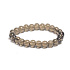 Quartz smoke bracelet elastic natural stone, ball 8 mm / 16-17 cm, the most perfect healer