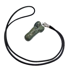 Jaspis zelený, stromový Penis amulet pro plodnost, přívěsek přírodní kámen ručně broušený 3 cm, kámen pozitivní energie Jaspis zelený, stromový Penis amulet pro plodnost, přívěsek přírodní kámen ručně broušený 3 cm, kámen pozitivní energie