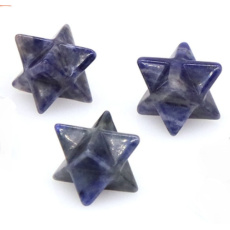 Sodalite merkaba hmatka natural stone 13 mm, stone communication