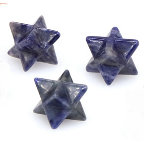 Sodalite merkaba hmatka natural stone 13 mm, stone communication