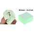 Cleaning cloth - silver cloth green 8 x 8 cm 50 pieces