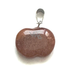 Jasper red Apple of Knowledge pendant natural stone 1,5 cm, full care stone Jasper red Apple of Knowledge pendant natural stone 1,5 cm, full care stone