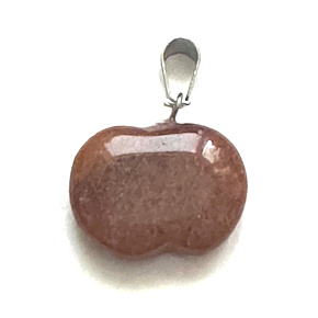 Jasper red Apple of Knowledge pendant natural stone 1,5 cm, full care stone