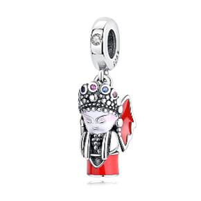 Sterling silver 925 Beijing Opera House, travel bracelet pendant